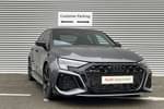 2023 Audi RS 3 Saloon RS 3 TFSI Quattro Carbon Black 4dr S Tronic in Daytona grey, pearl effect at Coventry Audi